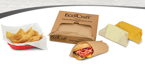 EcoCraft Paper 2 Ply Insulated Deli Wrap - Sleeves