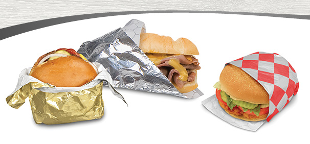 Foil Burger Wrap Insulated Foil Sandwich Wrap Sheets