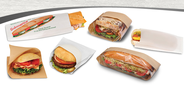 Choice Kraft Sub / Hoagie Sandwich Bag: WebstaurantStore
