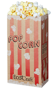 Leather Popcorn Bag (64BG46-RED-YELLOW)